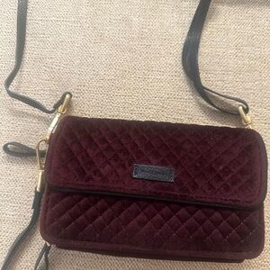 Vera Bradley Burgundy Cross Body Bag